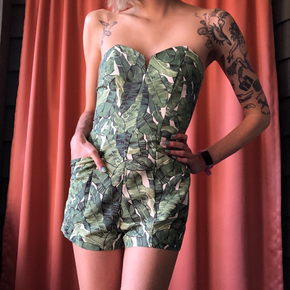 tropical mini romper